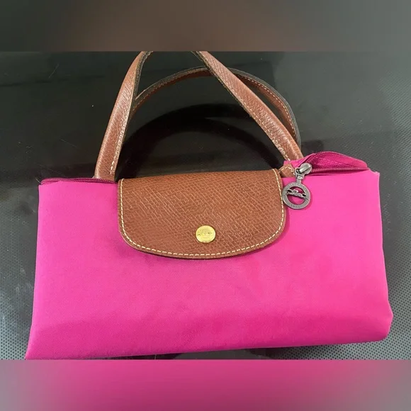 Longchamp Le Pliage M Pink Tote Bag - Picture 2 of 12